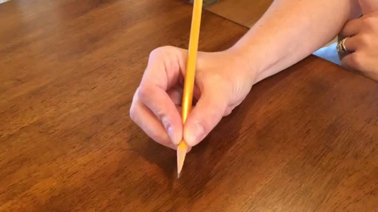 Correct pencil grip