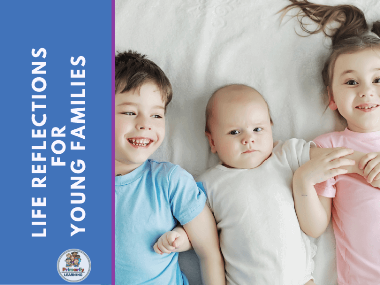 Three little children. Reflections on life.