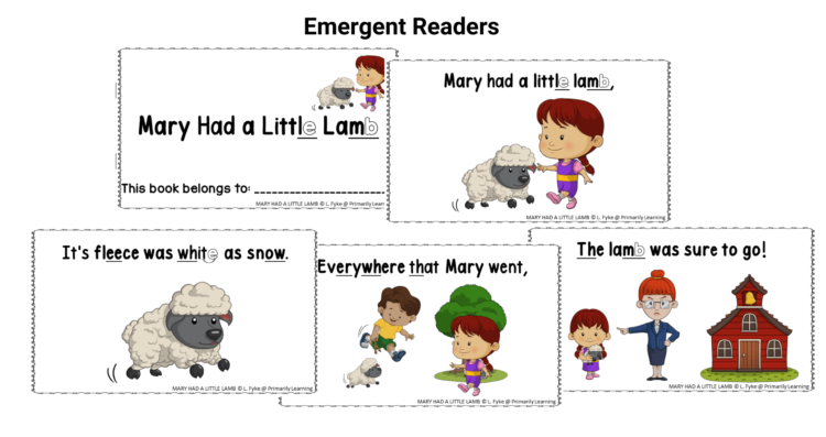 Nursery rhymes emergent readers