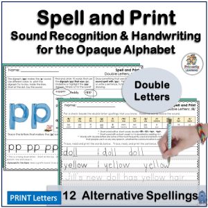 Spell and print double letters