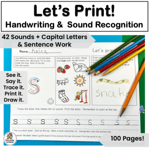 handwriting printing letters and sounds phonics