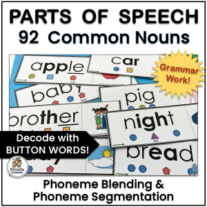 common nouns parts of speech grammar phonics