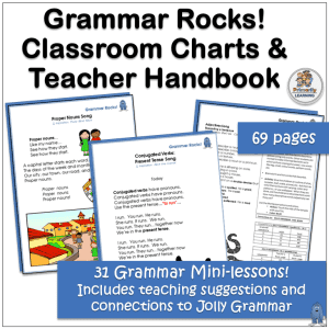 PARTS OF SPEECH GRAMMAR SONGS GRAMMAR CHARTS
